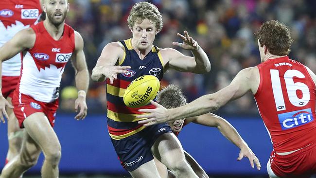 Will Rory Sloane be right for finals? Picture: Sarah Reed