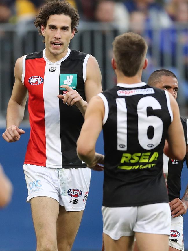 King booted six goals in the loss to the Eagles. Picture: Will Russell/AFL Photos