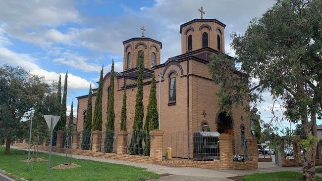 St George Serbian Orthodox Church in St Albans in Melbourne's west. Picture: Facebook