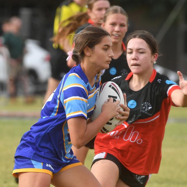 Women's game between Kirwan High and St Margaret Mary's College at Kirwan High. Picture: Evan Morgan