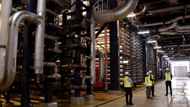 Inside the Tugun Desalination Plant. Photo: Steve Holland