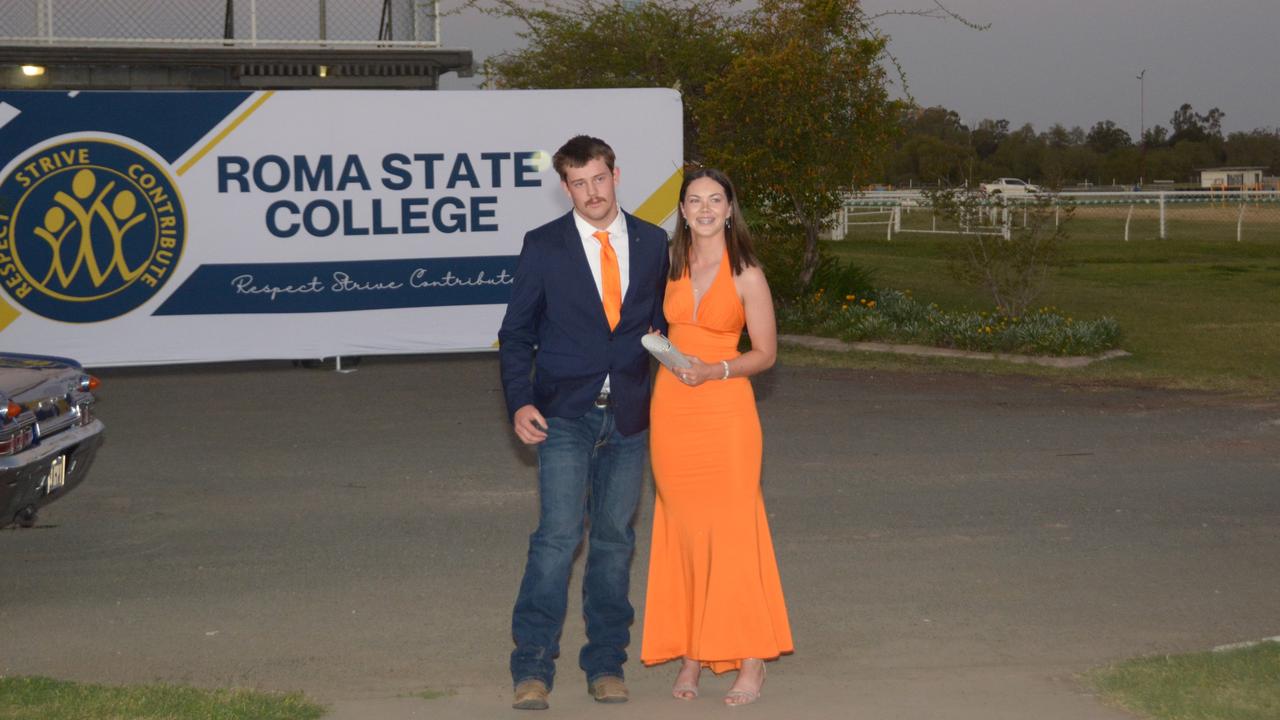 Roma State College formal 2024. Hudson Heath and Elly Close.