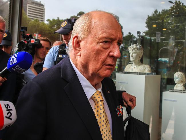 SYDNEY, AUSTRALIA - DECEMBER 18: Alan Jones arrives at SydneyÃ¢â¬â¢s Downing Centre Local Court to face allegations of sexual assault on December 18, 2024 in Sydney, Australia. Jones, the prominent Australian broadcaster, has been charged with 26 offenses related to historical sexual abuse, involving multiple complainants and incidents allegedly occurring between 2001 and 2019. The charges include aggravated indecent assault and sexual touching, with Jones maintaining his innocence and preparing to contest the allegations in court. (Photo by Roni Bintang/Getty Images)