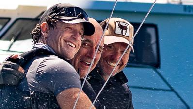 The winners of the world Etchells. Picture: Nic Douglass