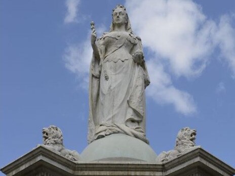 A memorial to Queen Victoria at Queen Victoriia Gardens, Melbourne.