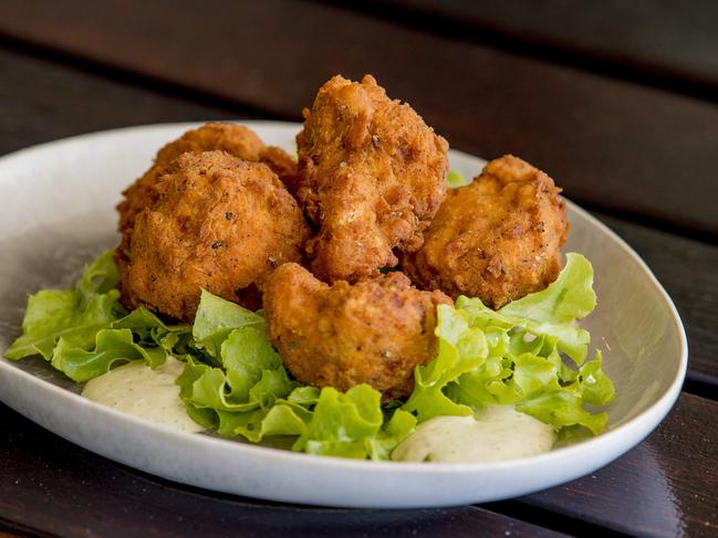 The Kirra fried cauliflower (or KFC) is gluten free, vegan and delicious. Picture: Jerad Williams