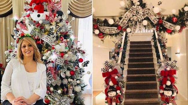 Evette just loves Christmas - she decorates way ahead of December. Images: Supplied