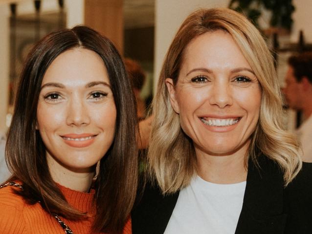 SOCIAL PHOTOS: Danielle Demourtzidis and Marie Kargiotis attended the official launch of YOLK cafe on Thursday, March 25, 2021. Picture: Domenic Scopelliti.jpg