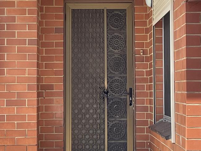 Gunshots can be seen in the front door of a Fawkner house.