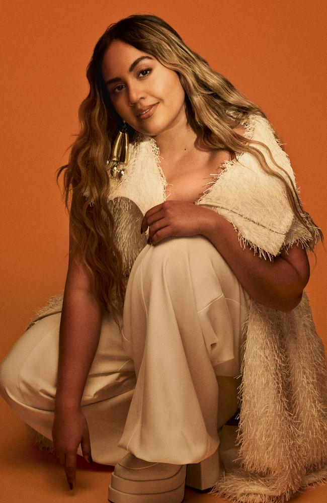 Australian singer Jessica Mauboy is baring her heart in her new single, Flashback. Picture: Supplied