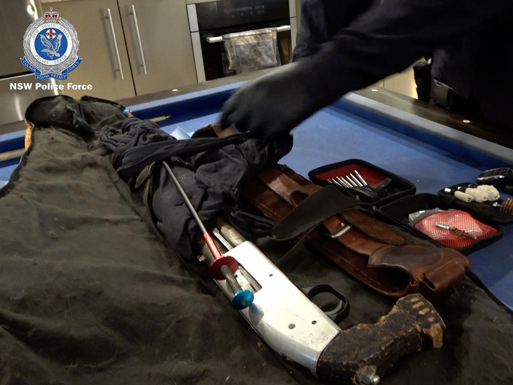Police seized several firearms during the raids. Picture: NSW Police