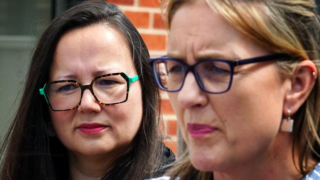 Victorian Housing Minister Harriet Shing, left, and Premier Jacinta Allan. Picture: NCA NewsWire / Luis Enrique Ascui