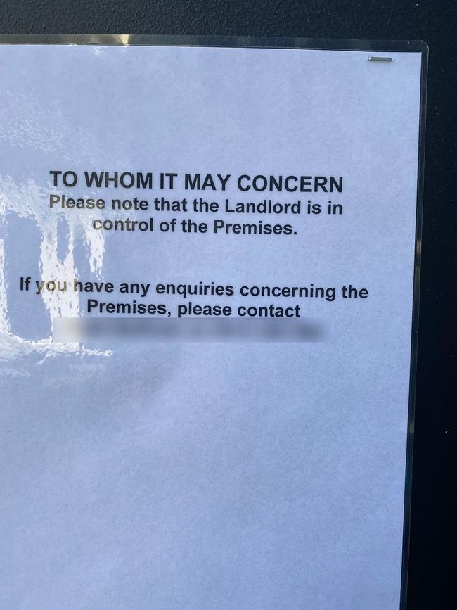Staff were first notified of the closure by a sign left by the property’s landlords, Lendlease.