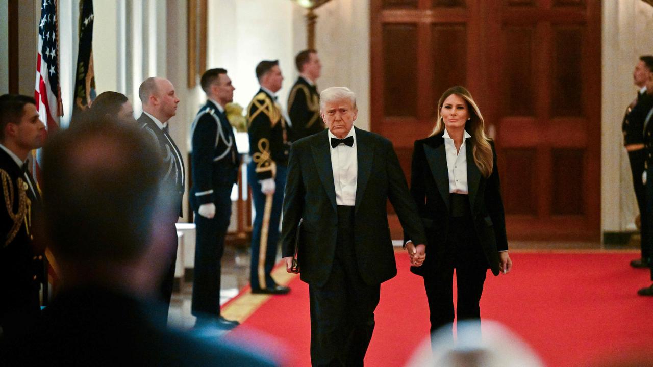 Melania Trump wore a suit while attending the National Governors Association Evening Dinner last month. Picture: AFP