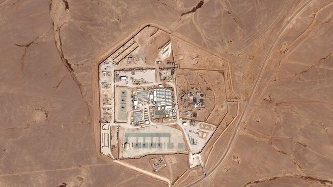 Satellite snap of Tower 22 in northeastern Jordan last year. PIcture: Planet Labs