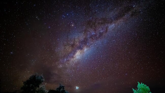 The Milky Way as seen from the Bundjalung National Park on the NSW north coast. Picture: Daniel Mabbott