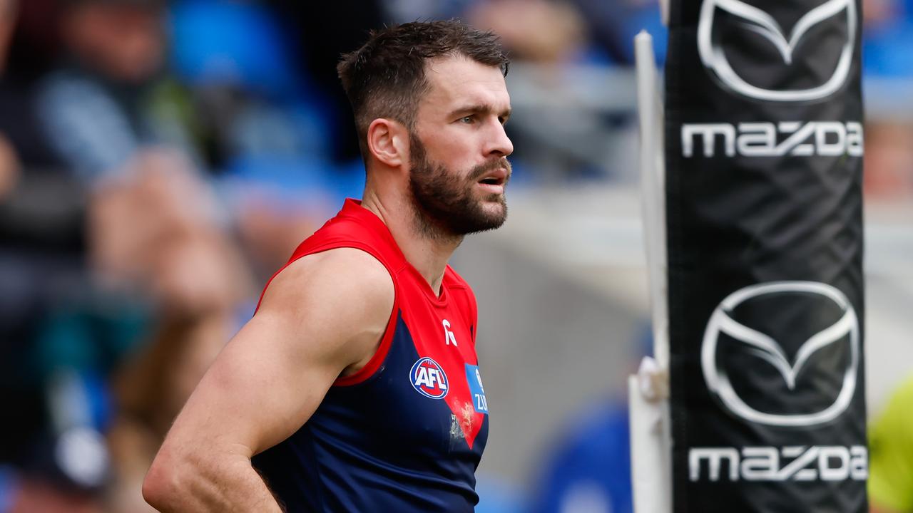 Joel Smith of the Demons. Picture: Dylan Burns/AFL Photos via Getty Images