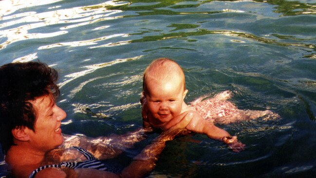 Kathleen Folbigg with baby Laura, who died in March 1999 after evidently being smothered by her mother.