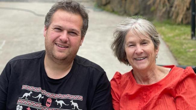 Veteran Tasmanian Liberal MP Leonie Hiscutt has sparked outrage within her party, with claims she is flouting party rules by publicly campaigning for her son – Casey Hiscutt, an independent – to replace her. A photo of Leonie and her son, Casey Hiscutt, posted to Leonie's Facebook account on Christmas Day, 2024. Picture: Facebook