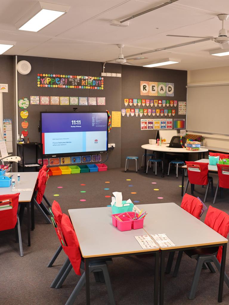 Pictured at Box Hill Public School today which was built in 45 days. Picture: Tim Hunter.