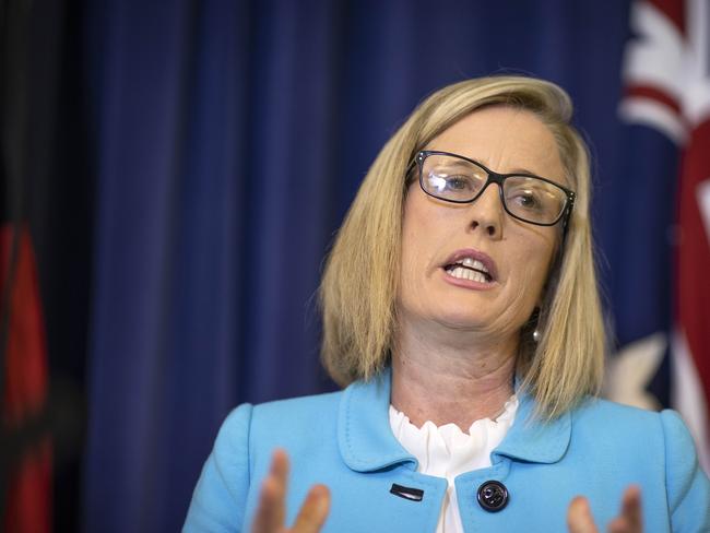 Shadow Finance Minister Katy Gallagher is in mandatory isolation after her daughter became one of 17 positive Covid cases in Canberra yesterday. Picture: NCA NewsWire / Gary Ramage