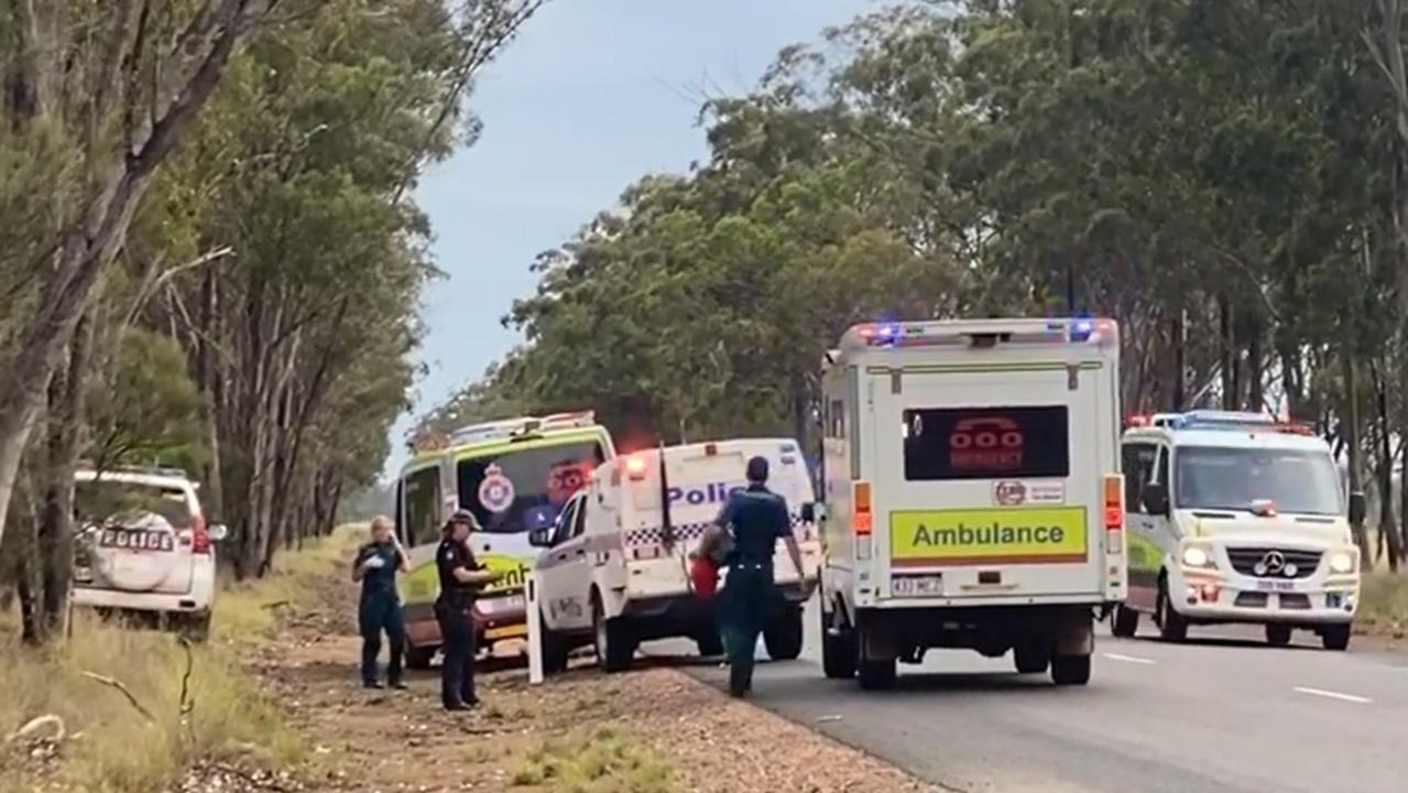 Emergency crews respond to the shooting. Picture Harry Clarke/Country Caller