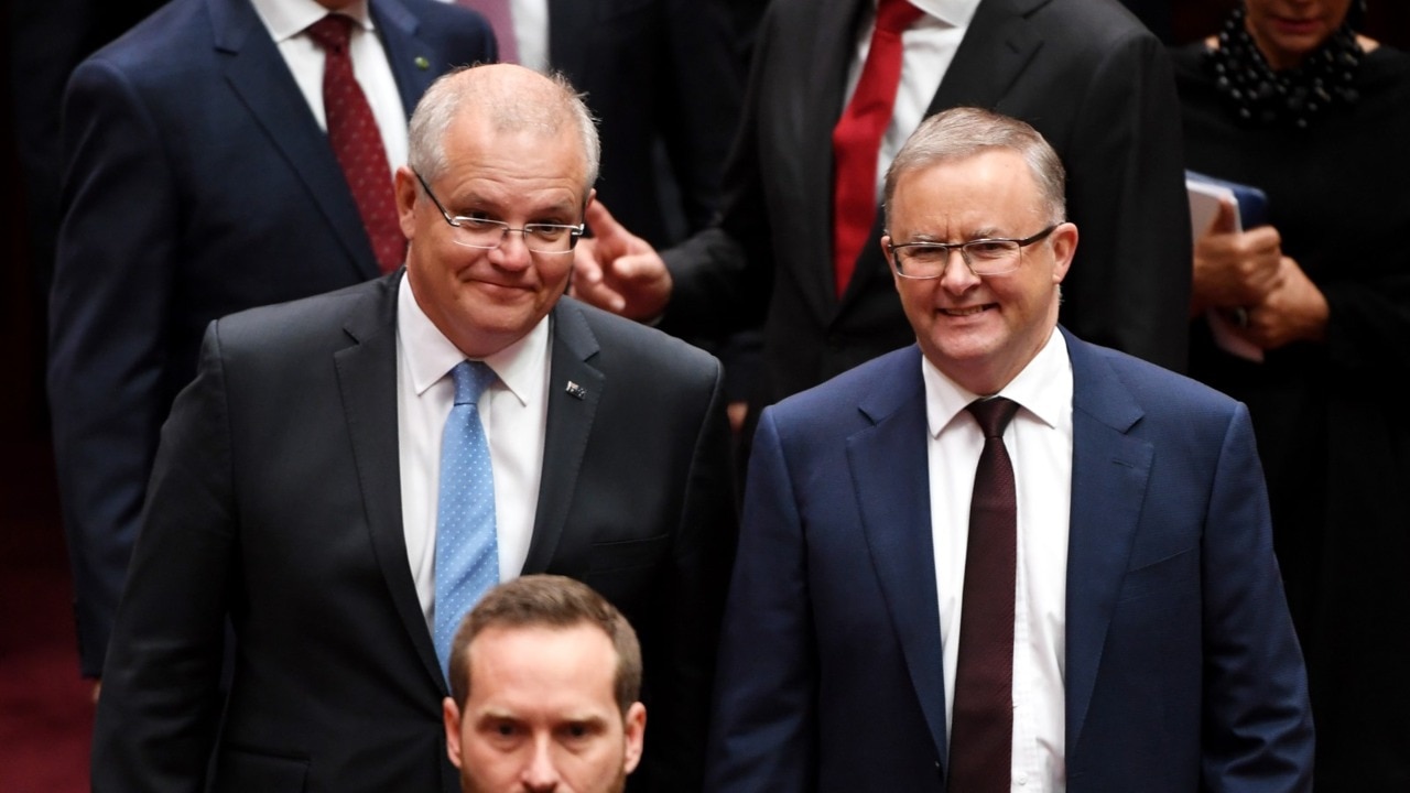 Scott Morrison and Anthony Albanese share New Year's messages