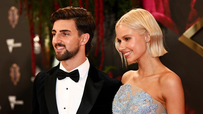 Josh Daicos and Annalise Dalins. Picture: Getty Images.