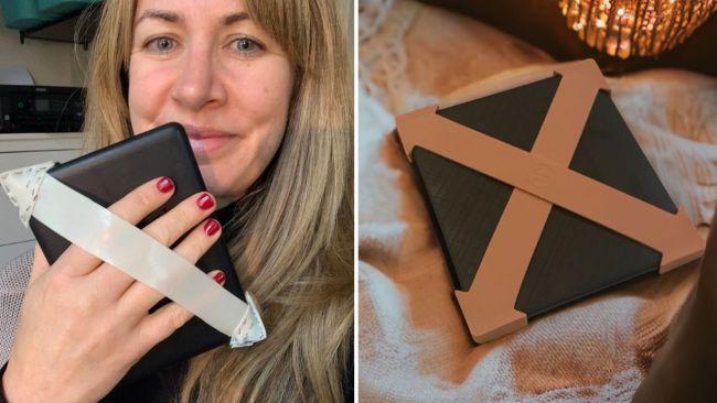 Lou's strap idea for devices is very clever. Images: Supplied