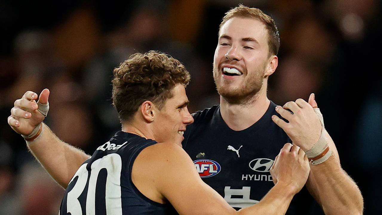 Charlie Curnow and Harry McKay will be restricted free agents at the end of next season.