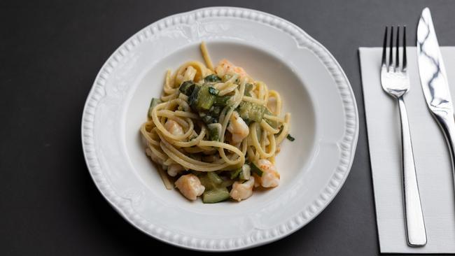 Bar Rosa’s prawn linguine. Picture: David Kelly.