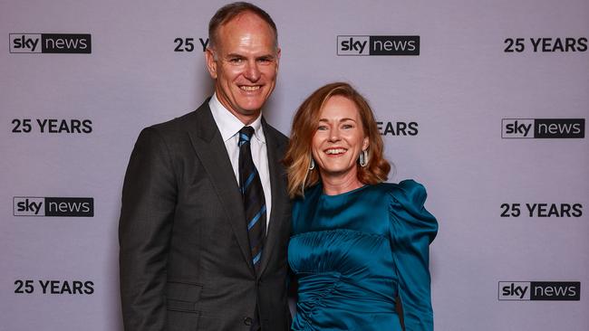 News Corp Australasia executive chairman Michael Miller and wife, Tonya. Picture: Justin Lloyd.