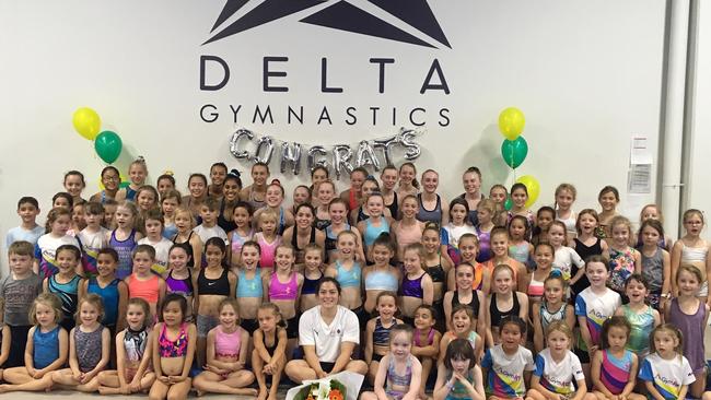 The Delta Gymnastics community celebrated Georgia Godwin's Olympic selection.