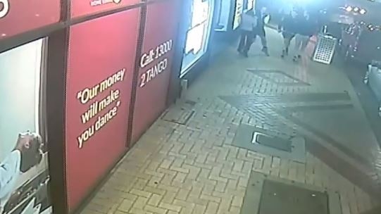 CCTV footage showing Ryan Wells attacking his victim