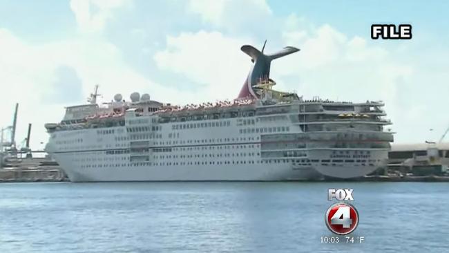 The Carnival Ecstasy was on the final leg on a three-day trip. Picture: Fox 4