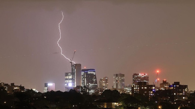 Monday’s early-summer thunderstorms delivered around 5 to 10mm of rain across the Sydney Basin, with 6.6mm falling at Observatory Hill in the city. Source: @ihaig72sydney / Instagram