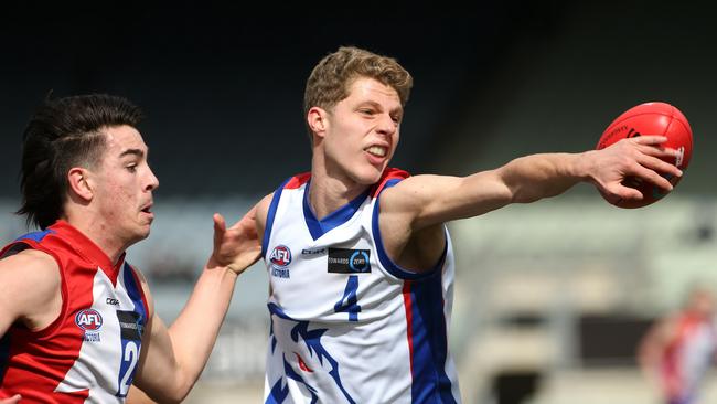 Will Kelly is a Collingwood father-son prospect at this year’s AFL national draft. Picture: Hamish Blair