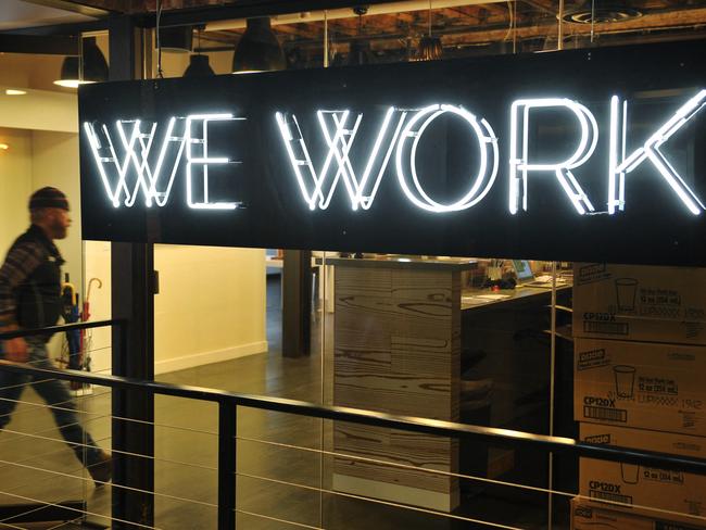 The value of WeWork has plunged. Picture: AFP