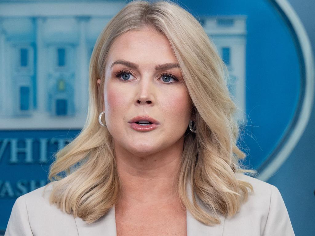 White House Press Secretary Karoline Leavitt said “Liberation Day” would “roll back the unfair trade practices that have been ripping off our country for decades”. Picture: Saul Loeb/ AFP