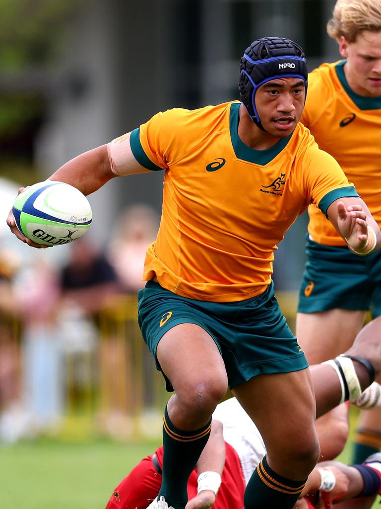 Heinz Lemoto playing for Australia U18s. Picture: Phil Walter/Getty Images