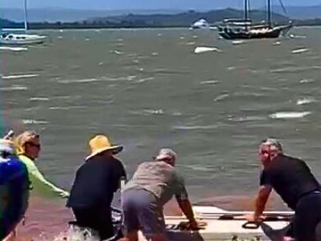 Massive 7m wave off Straddie as islands brace for cyclone