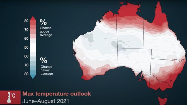 Expect winter to warmer for every capital city. Picture: BOM