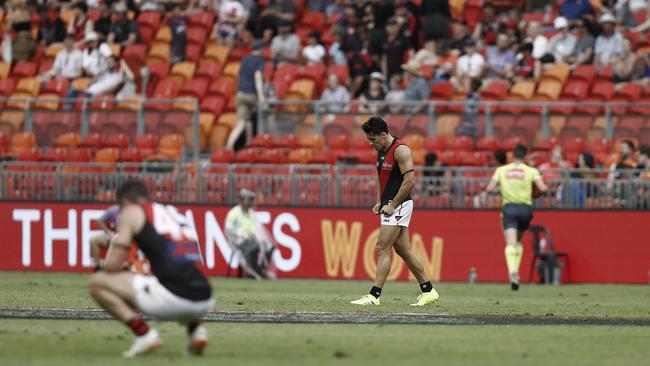 Essendon is feeling the heat after poor showings against GWS and St Kilda Picture: Getty Images. 