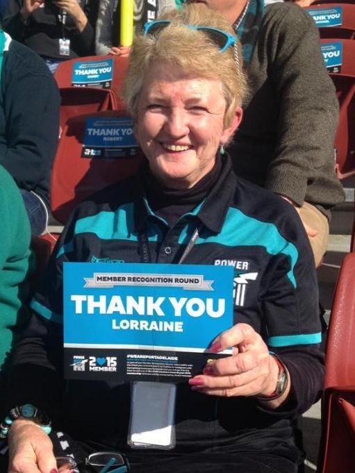 Mayor Lorraine Rosenberg is a passionate Port Adelaide fan.