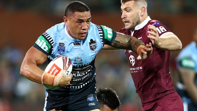 NSW star Tyson Frizell is owed money by bankrupt sports apparel company XBlades. Picture: Cameron Spencer/Getty Images