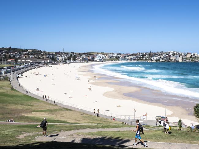 Parking at Bondi is harder to come by during lockdown. Picture / Monique Harmer