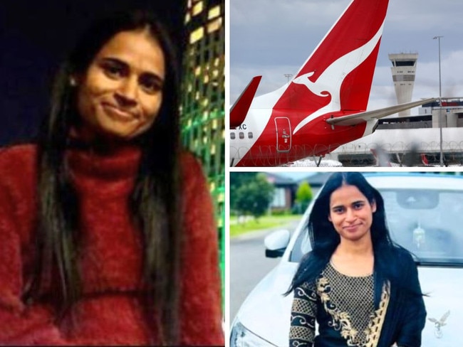 A woman has died on a Qantas flight from Melbourne to Delhi.