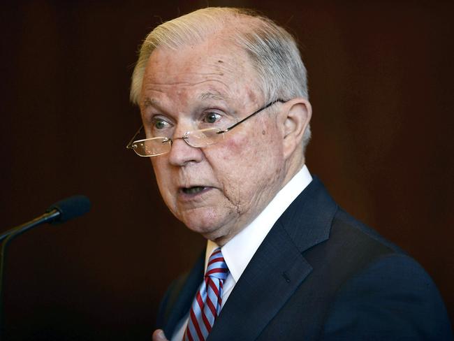 US Attorney-General Jeff Sessions introduced the “zero-tolerance” policy. Picture: AP