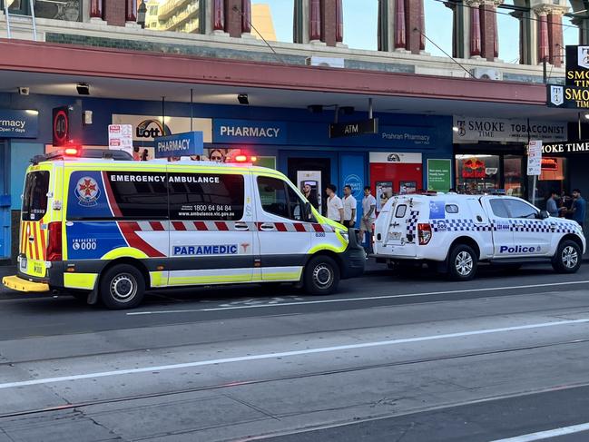March 2025. Chapel Street, Melbourne, Victoria. Emergency services respond to an incident at Prahran. For generic Chapel St story. Picture: Grace Frost