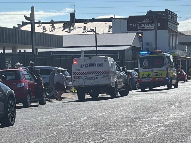 An elderly woman has been struck by a car outside of a pre-polling booth in Maryborough, Qld.